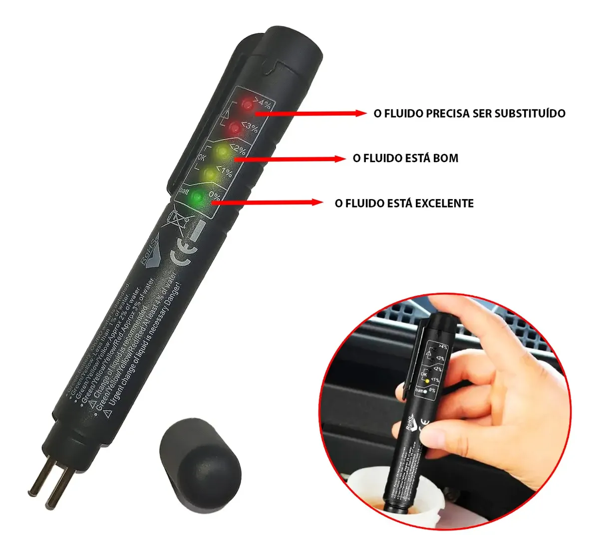 Caneta de Teste de Fluido de Freio