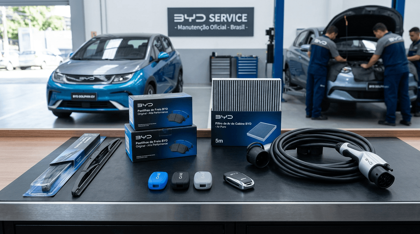 "Pastilhas de Freio de Cerâmica Premium para BYD Dolphin e Song Plus"
