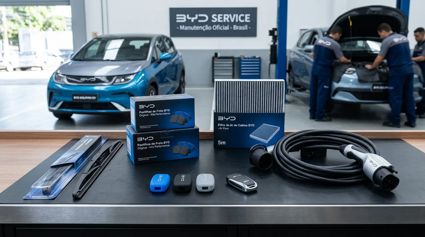 "Pastilhas de Freio de Cerâmica Premium para BYD Dolphin e Song Plus"
