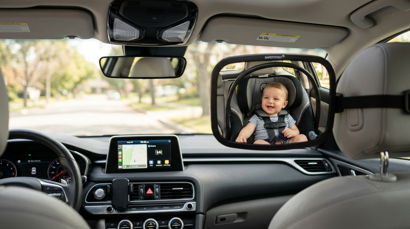 Melhores espelhos retrovisores para bebê 2026 - monitoramento de segurança infantil no carro
